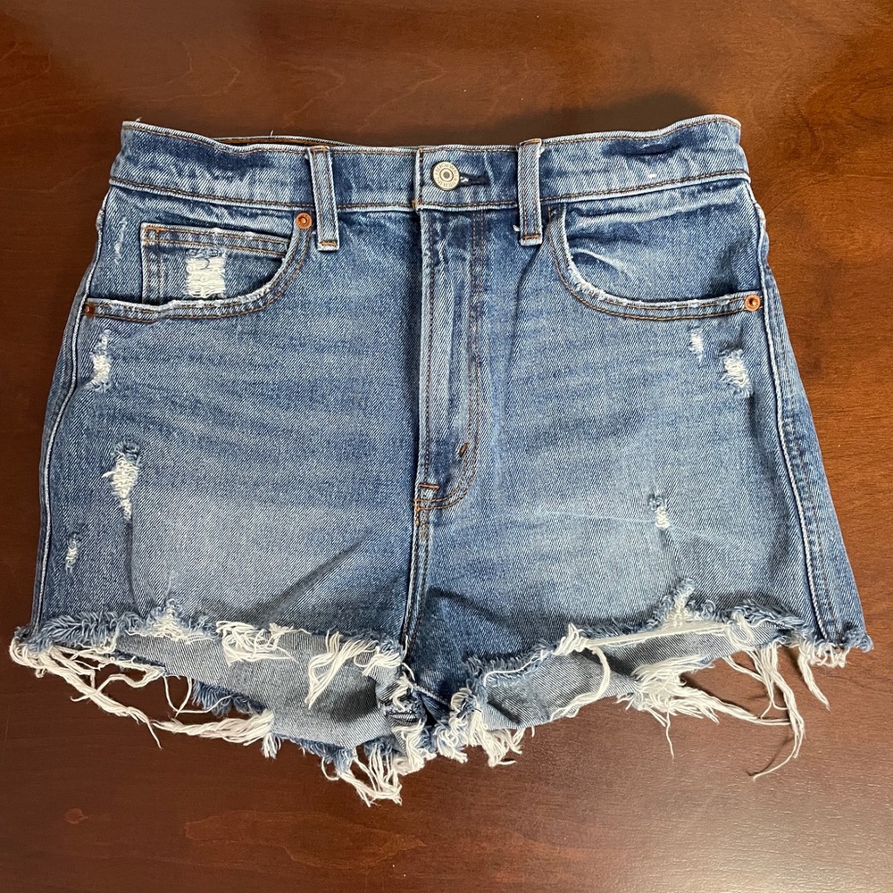 Ultra high rise mom shorts